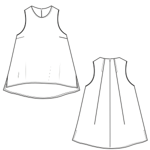 Moldes de confeccion para DAMA Camisas Camisola 3005